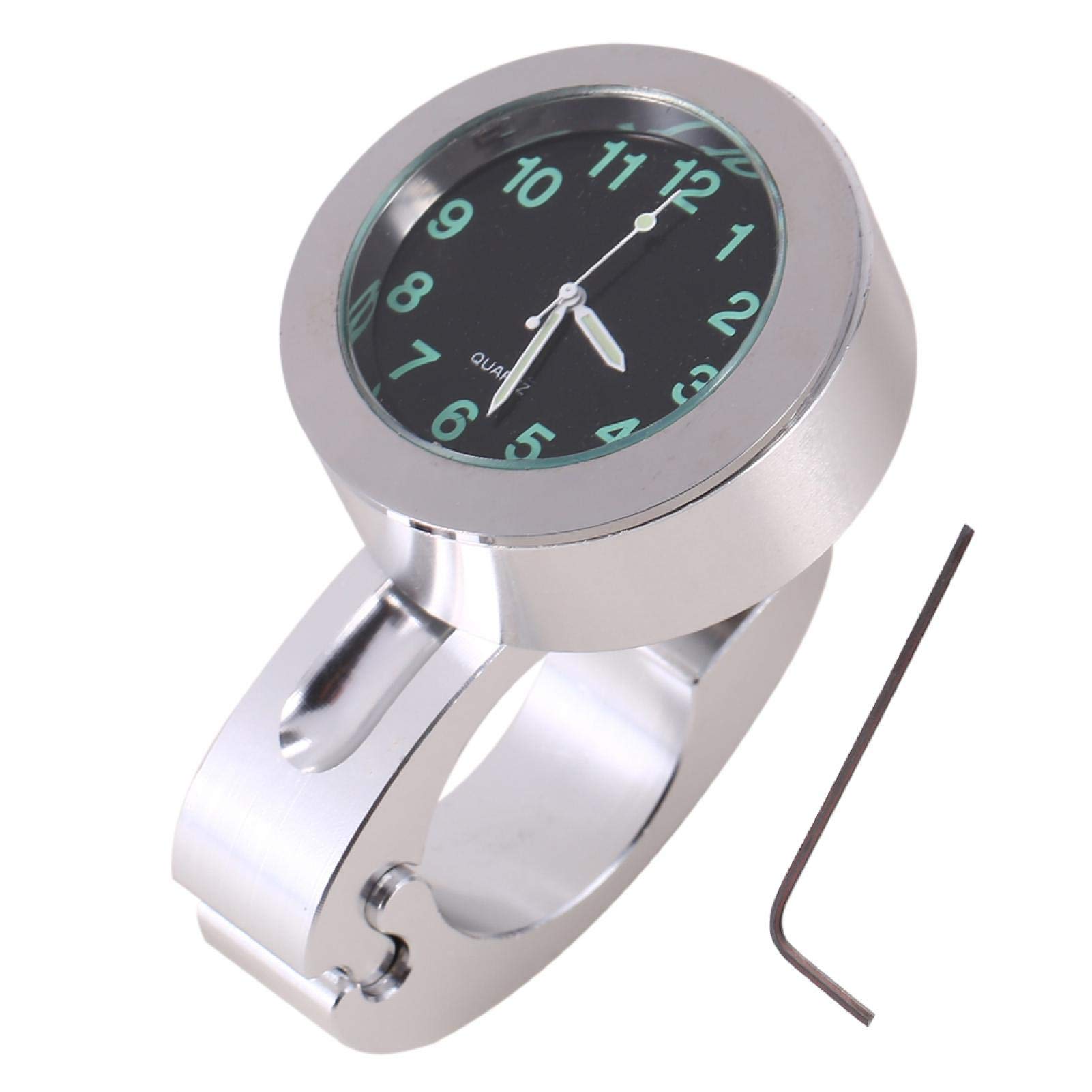 Kuuleyn Orologio da Manubrio Moto Argento Impermeabile