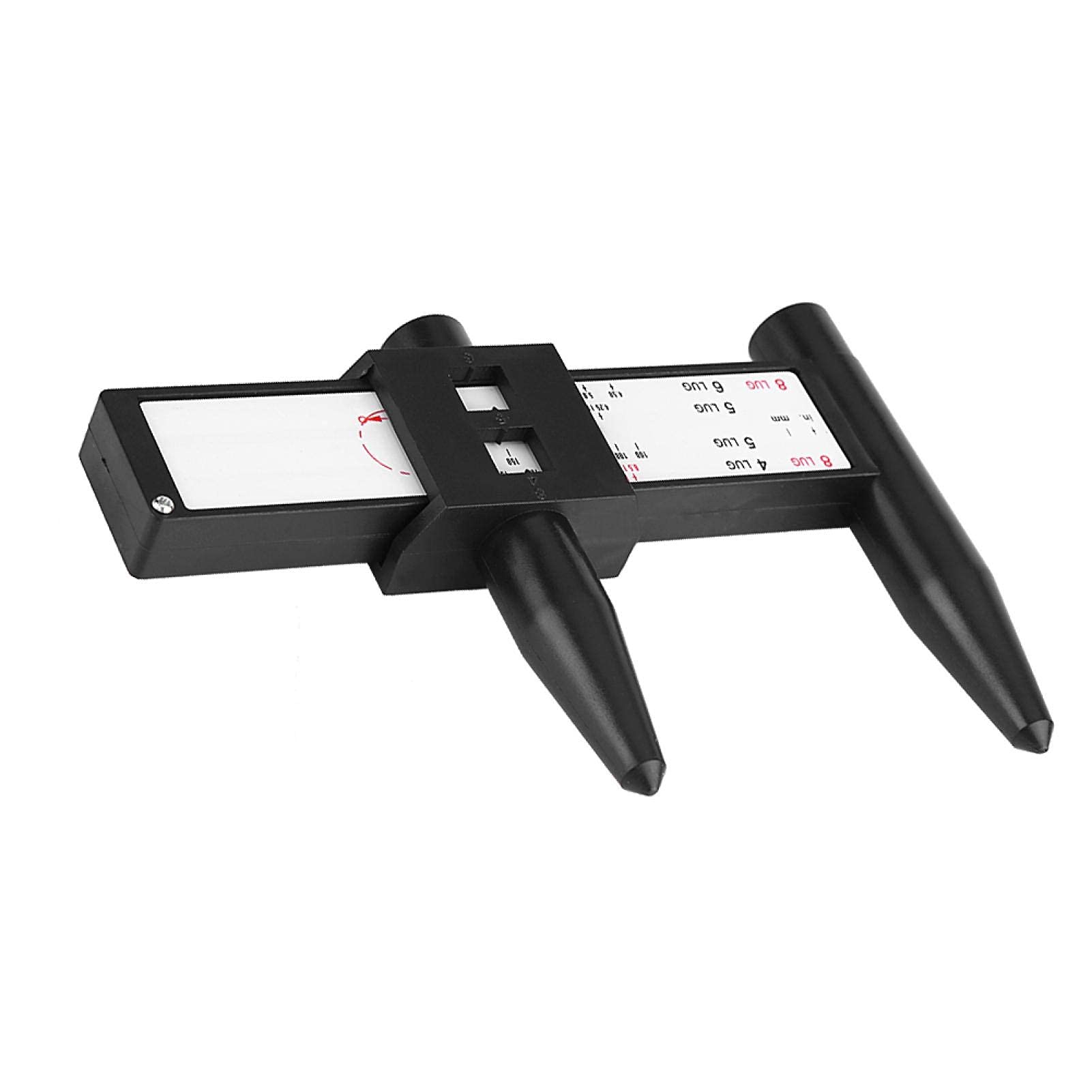 Kuuleyn Misuratore PCD 4-5-6-8 fori calibro cerchi nero
