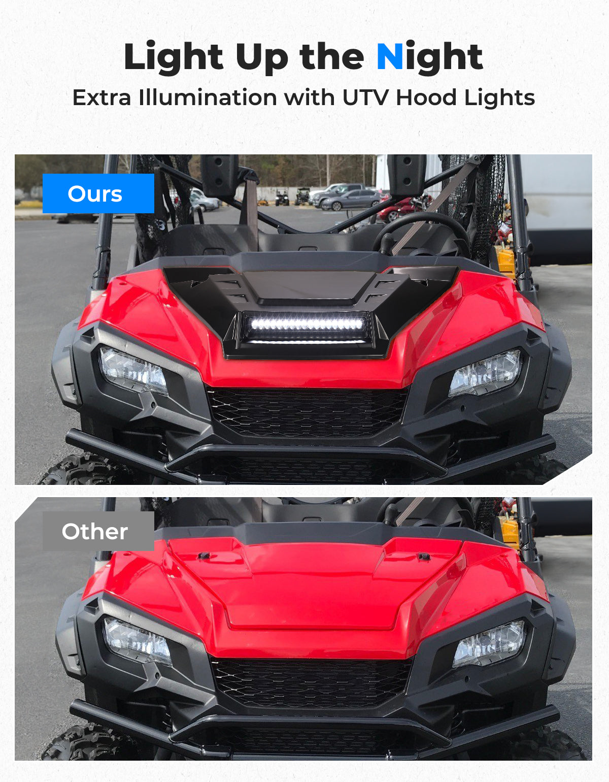 KEMIMOTO Pioneer 1000 presa aria cofano LED 2500 lumen