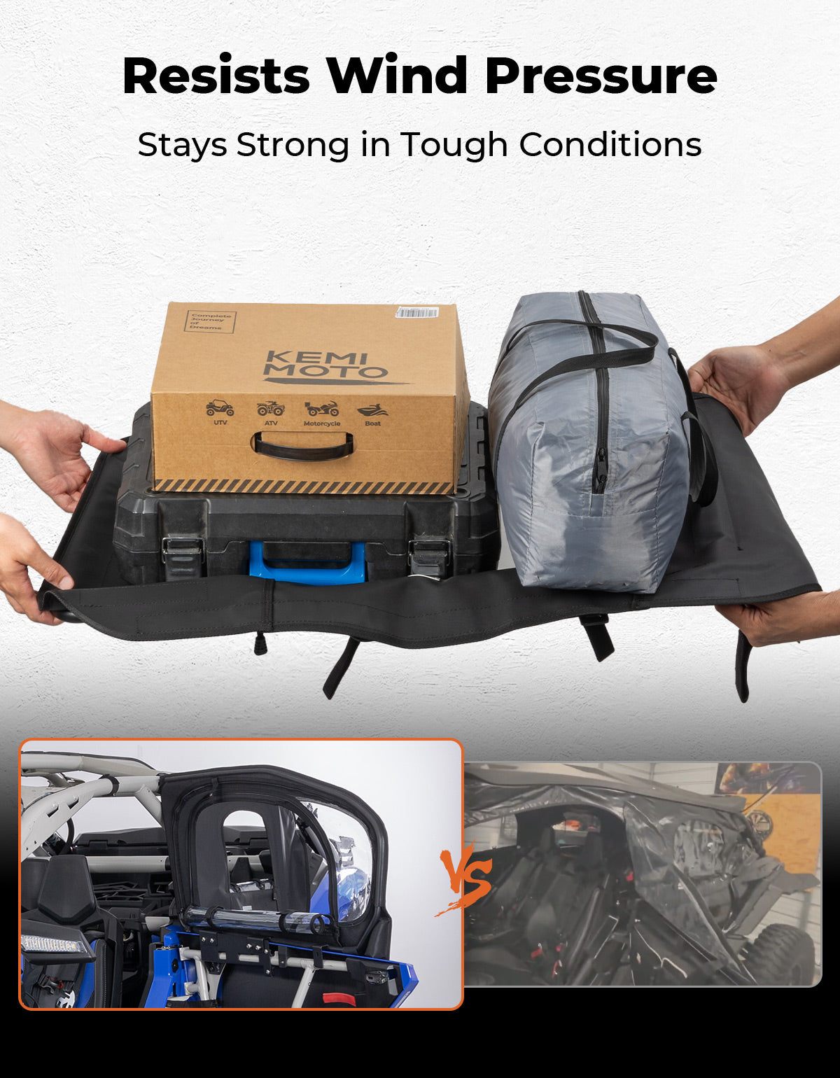 KEMIMOTO Porte Superiori Maverick X3 MAX con Telaio PVC