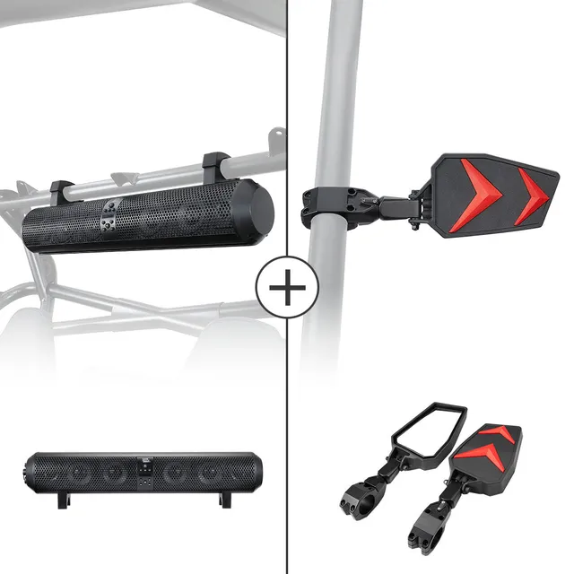 KEMIMOTO Sound Bar 28" 6 Altoparlanti Bluetooth per UTV