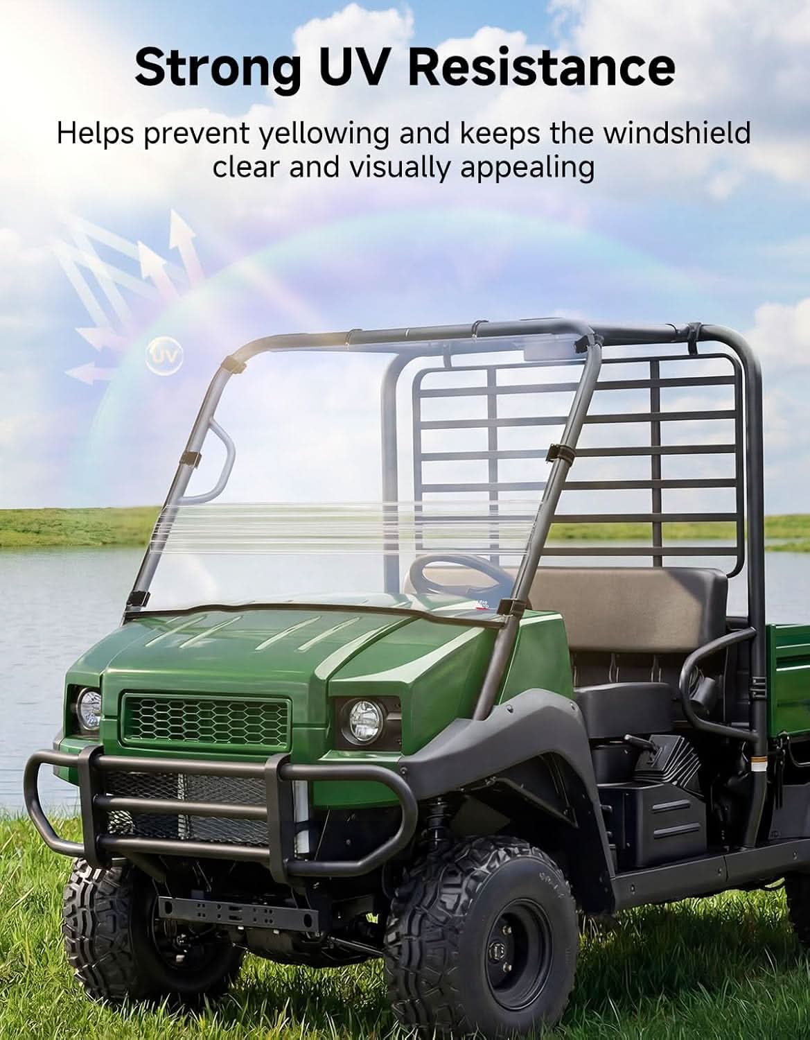 Kemimoto Flip parabrezza UTV Kawasaki Mule 4000/4010