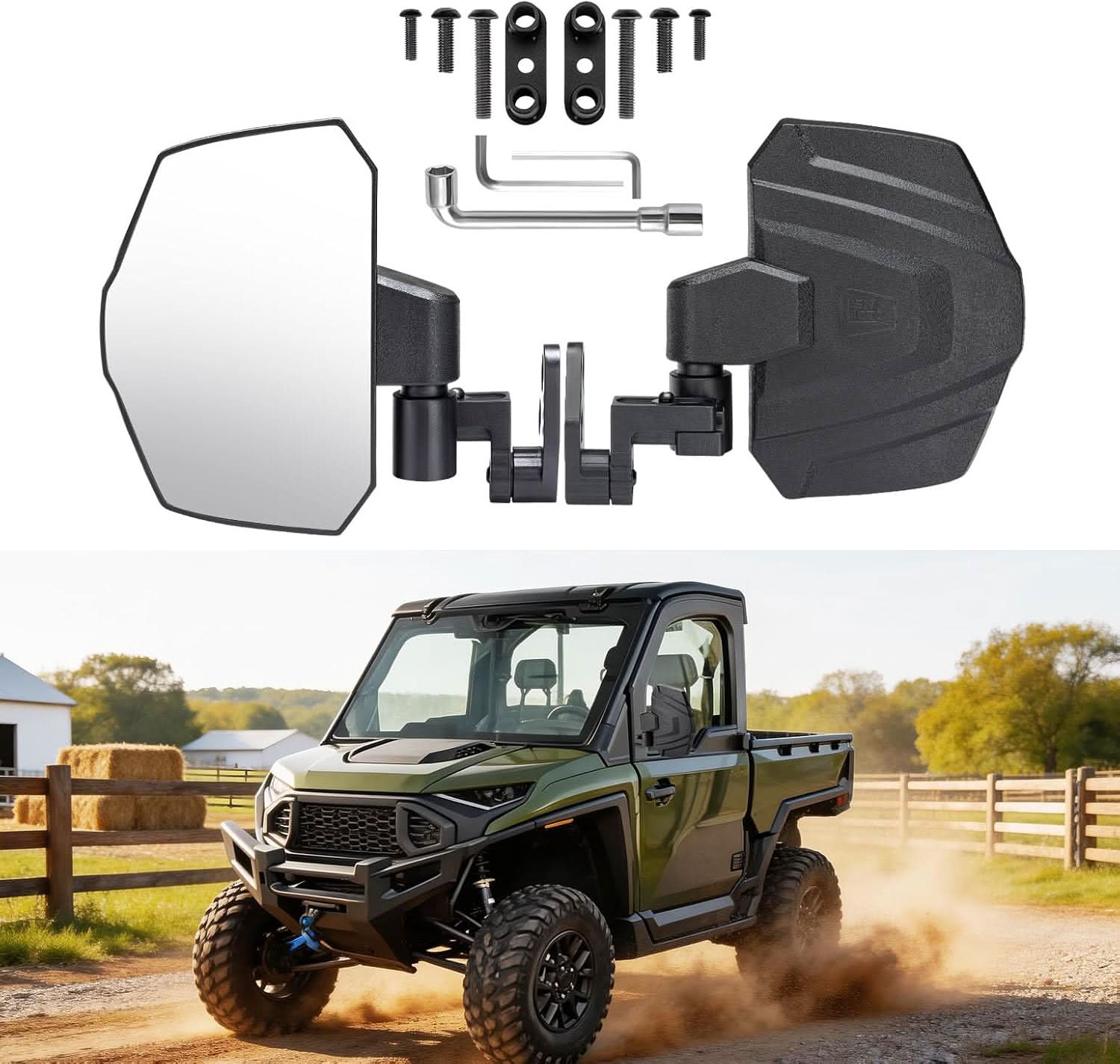Kemimoto Ranger XD 1500 specchietti laterali coppia telescopici