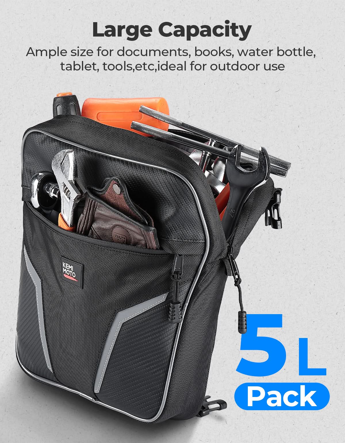 Kemimoto Universal borsa porta UTV impermeabile 1680D