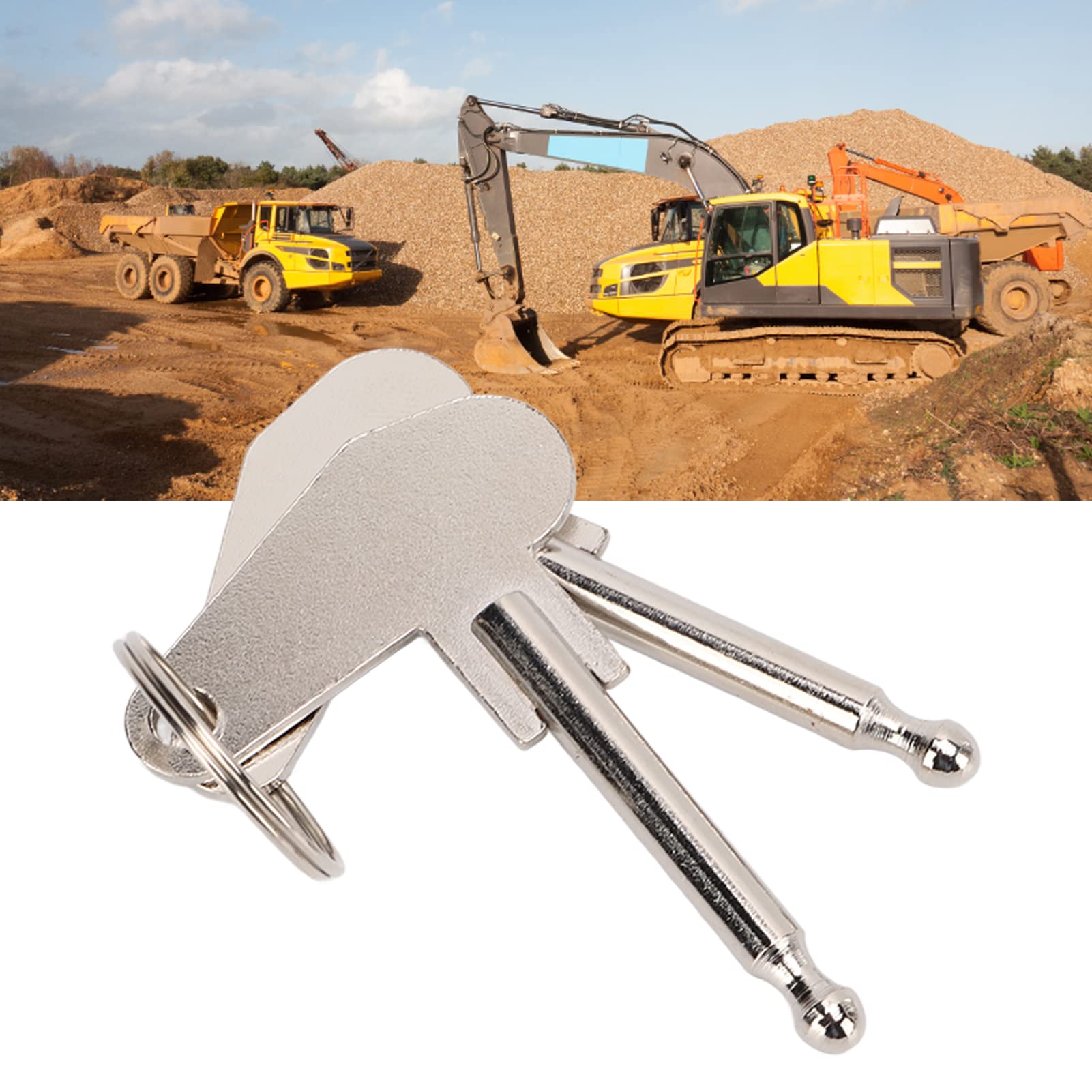 AOWINHIT Chiavi accensione 5mm metallo 2 pezzi universale