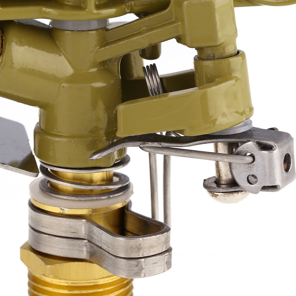 Kuuleyn Irrigatore Rotante Zinco 360° 1/2" Giardino 1 Pezzo