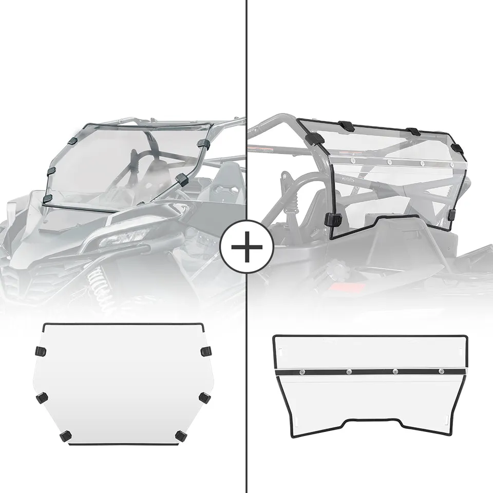 Kemimoto ZForce 950 parabrezza anteriore posteriore set