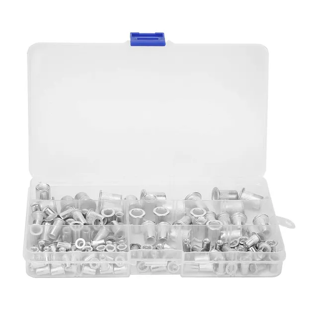 Kuuleyn Inserti M3-M10 Dadi Rivetto 150 Pezzi Alluminio