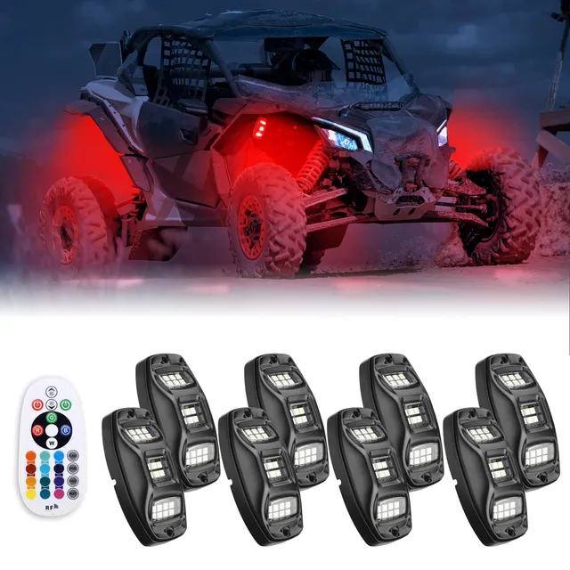 KEMIMOTO kit 8 luci rock RGB 9-32V