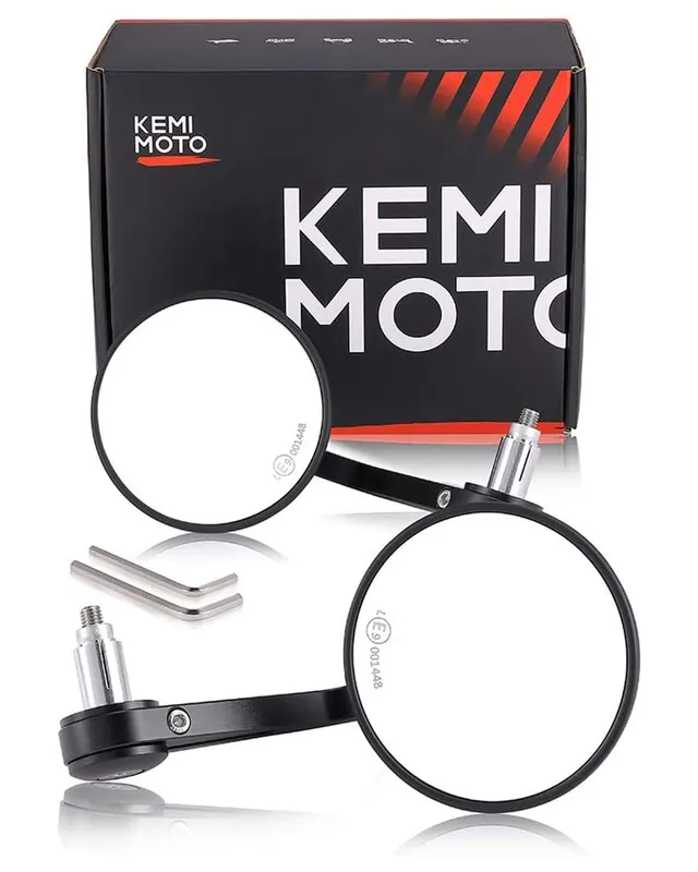 KEMIMOTO Universale Specchietti Manubrio Moto 7/8" Alluminio