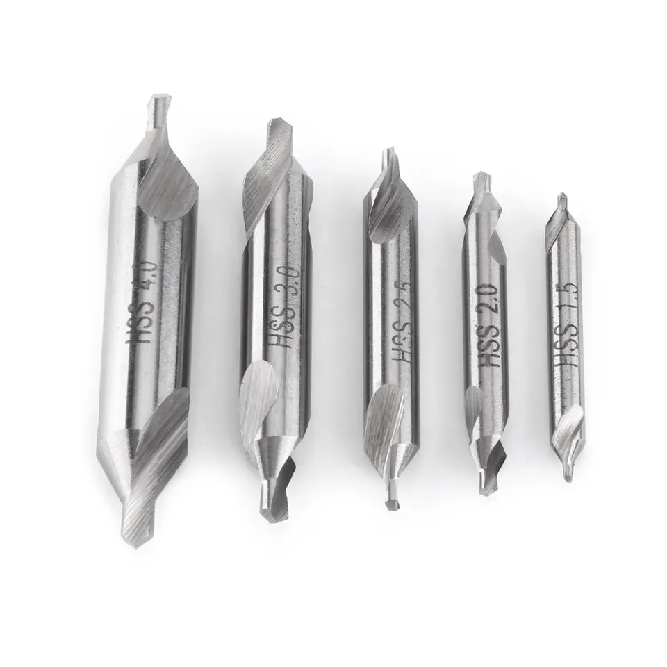 Kuuleyn set 5 punte a centrino 60° HSS 1,5-4 mm legno metallo