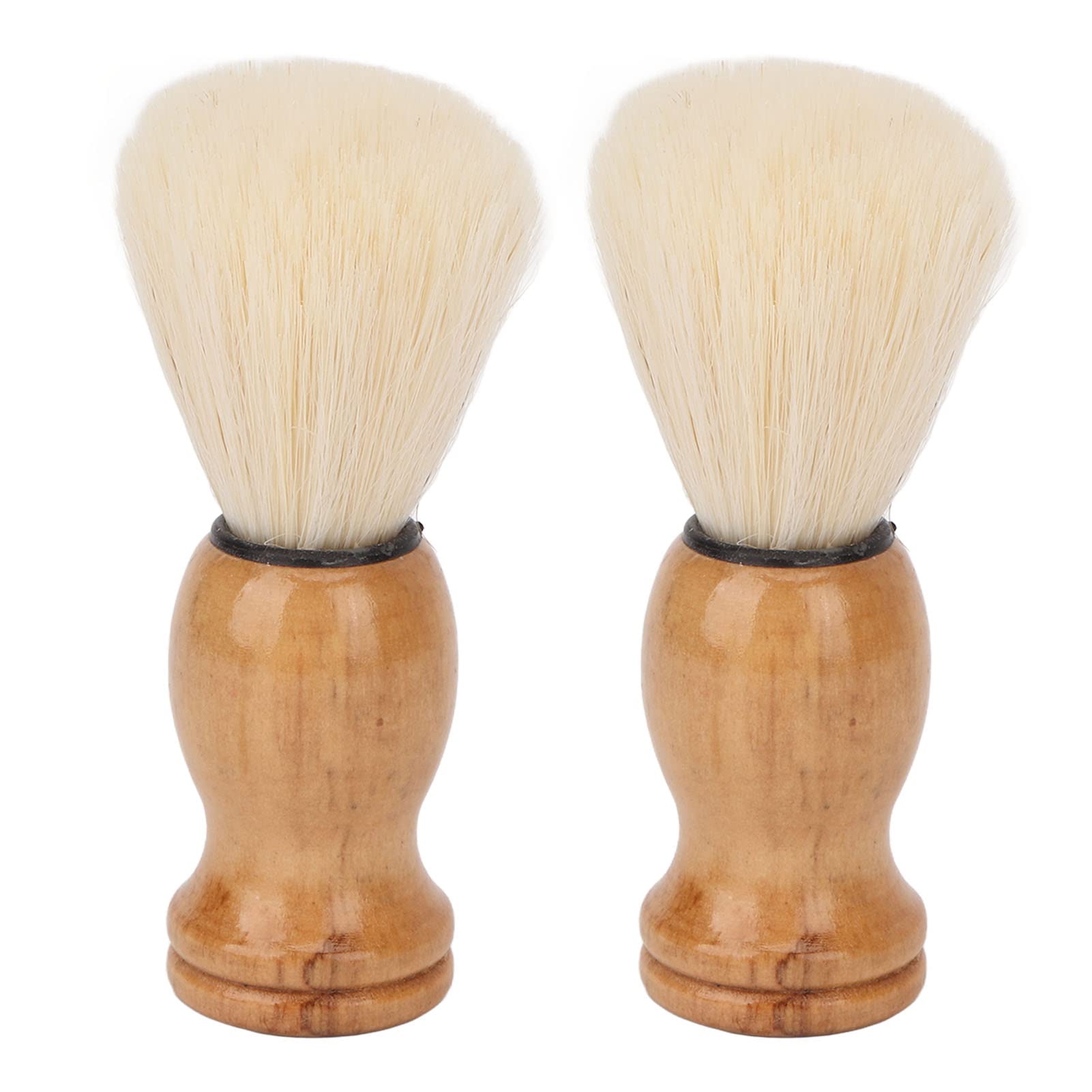 Kuuleyn pennello da barba sintetico manico legno 2 pezzi