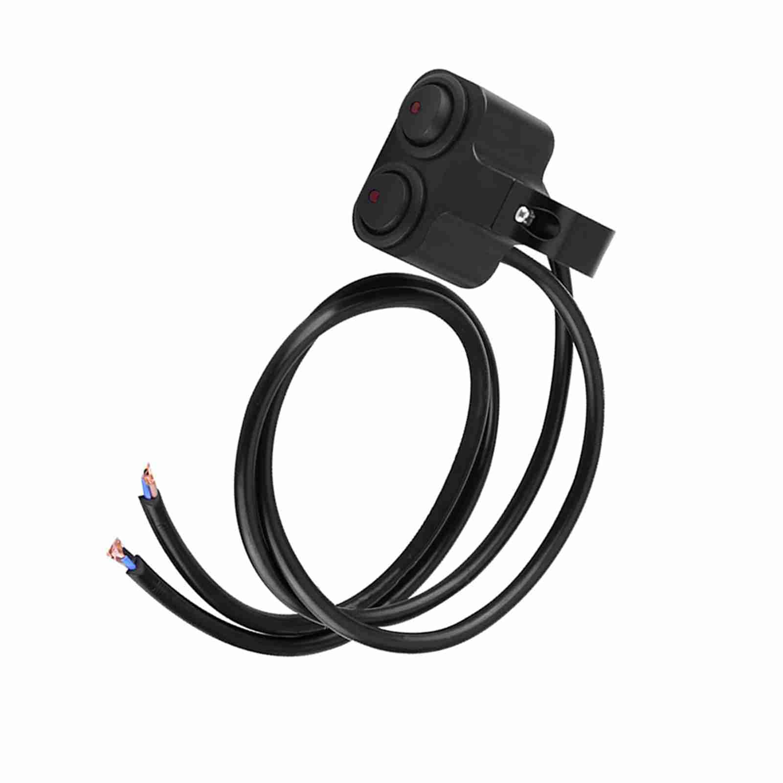AOWINHIT 25 mm interruttore manubrio doppio con spia