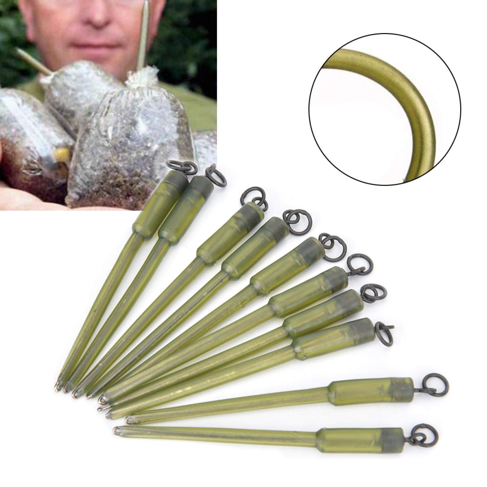 Kuuleyn Attacchi PVA Pesca Connettori 10 Pezzi Rame