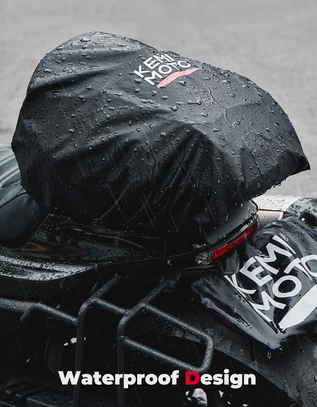 KEMIMOTO borsa posteriore moto 10L impermeabile universale