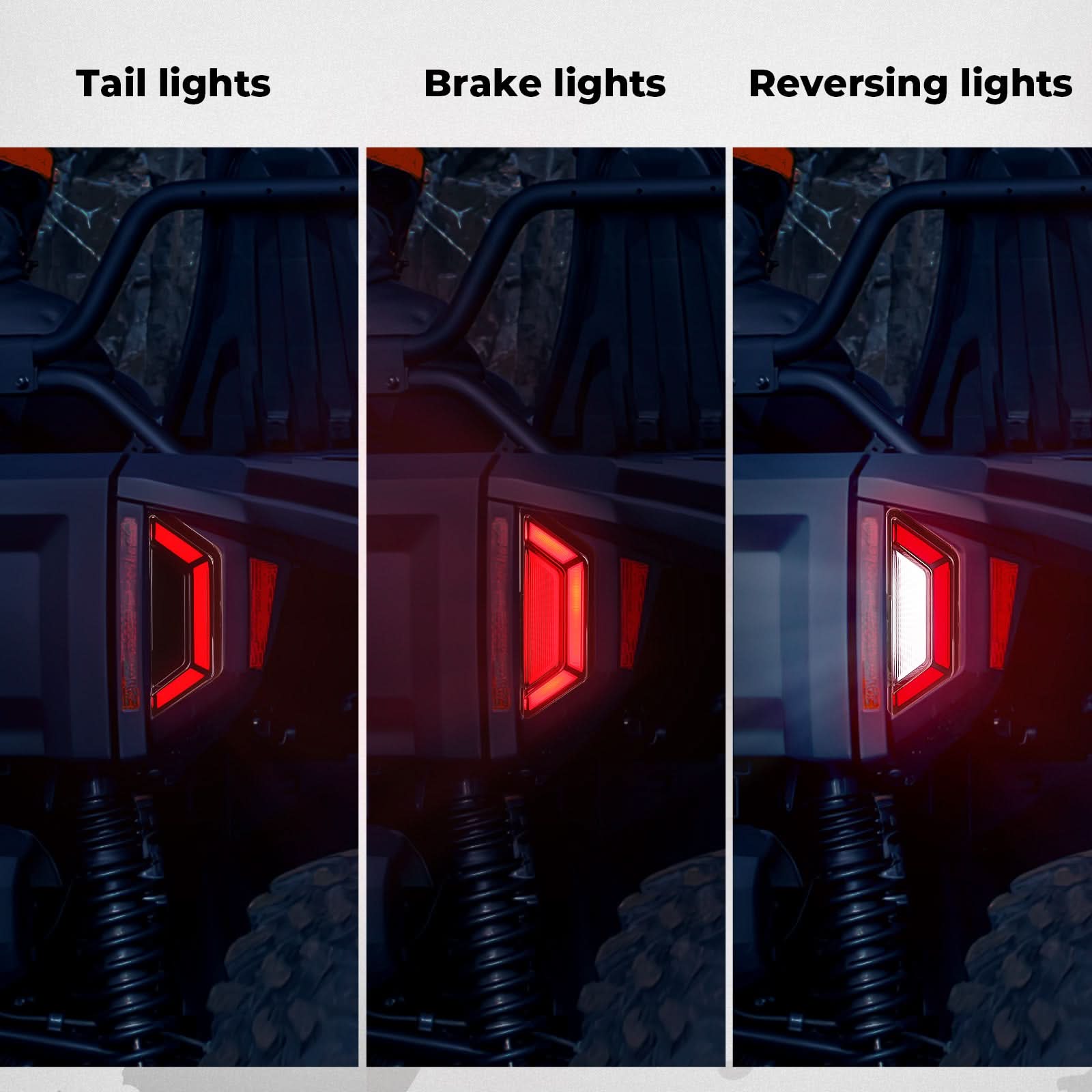 KEMIMOTO fari posteriori LED fumé per Yamaha RMAX 1000 coppia