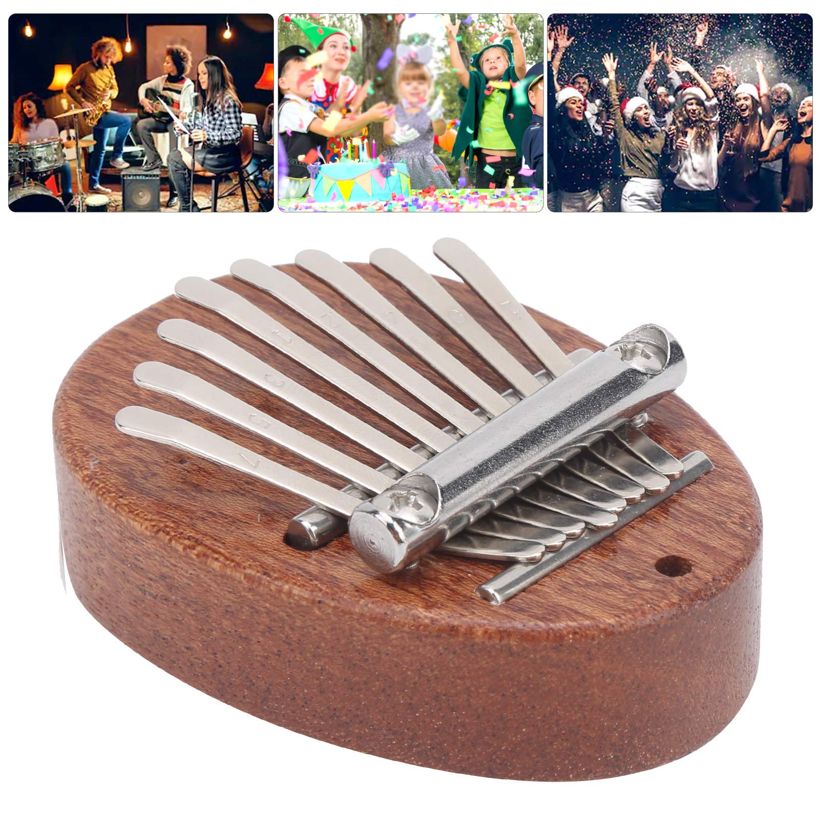 Kuuleyn Mini Kalimba 8 Tasti Legno