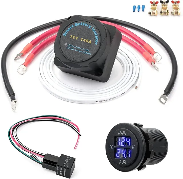 Kemimoto B0401-01301BK isolatore doppia batteria 12V 140A