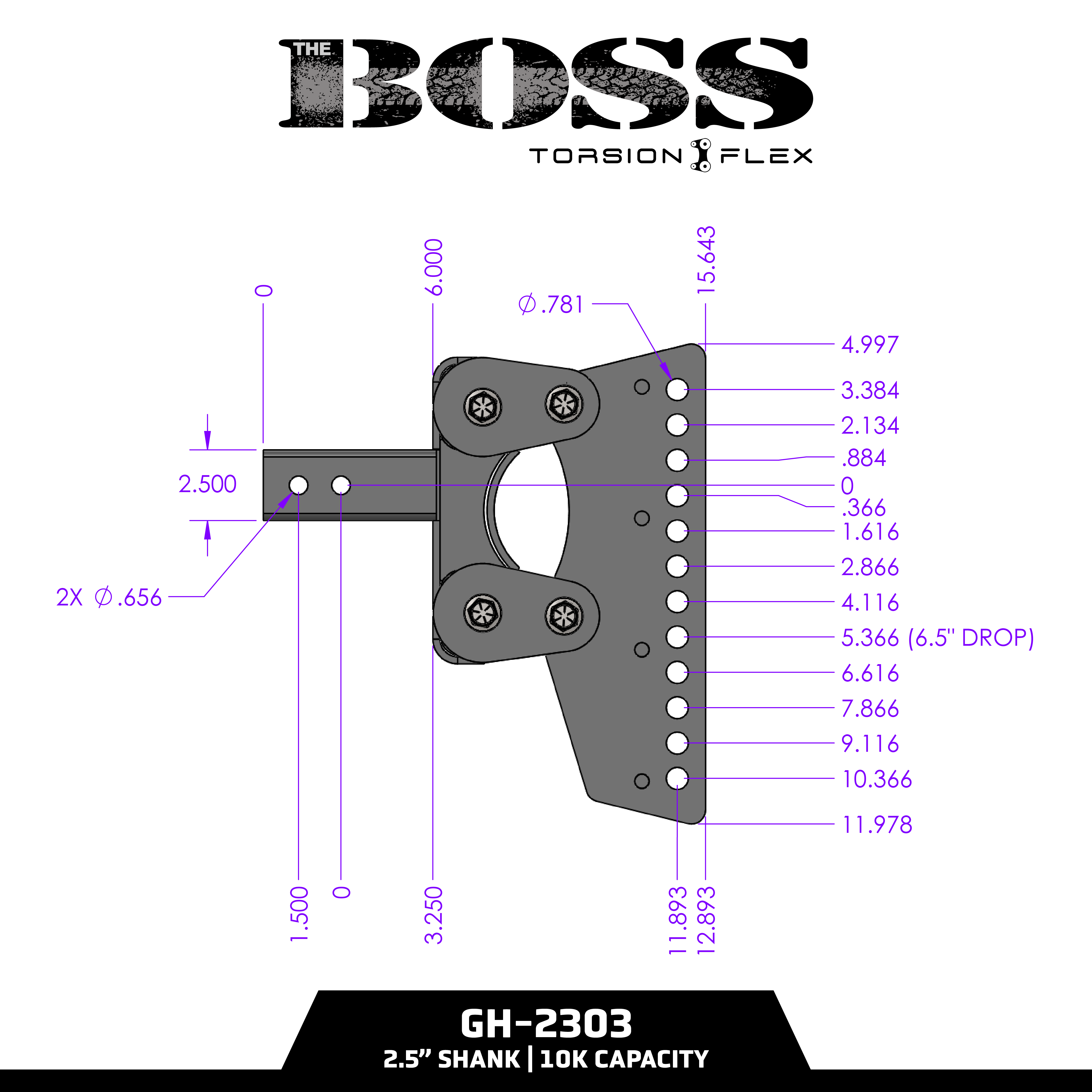 GEN-Y BOSS Torsion-Flex gancio distribuzione acciaio