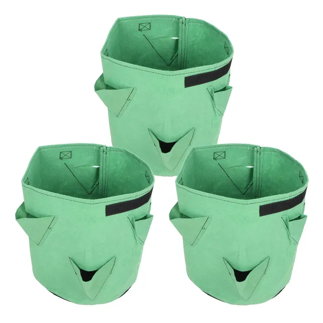 Kuuleyn Vaso Coltivazione Fragole Feltro 26L 3 Pezzi Verde
