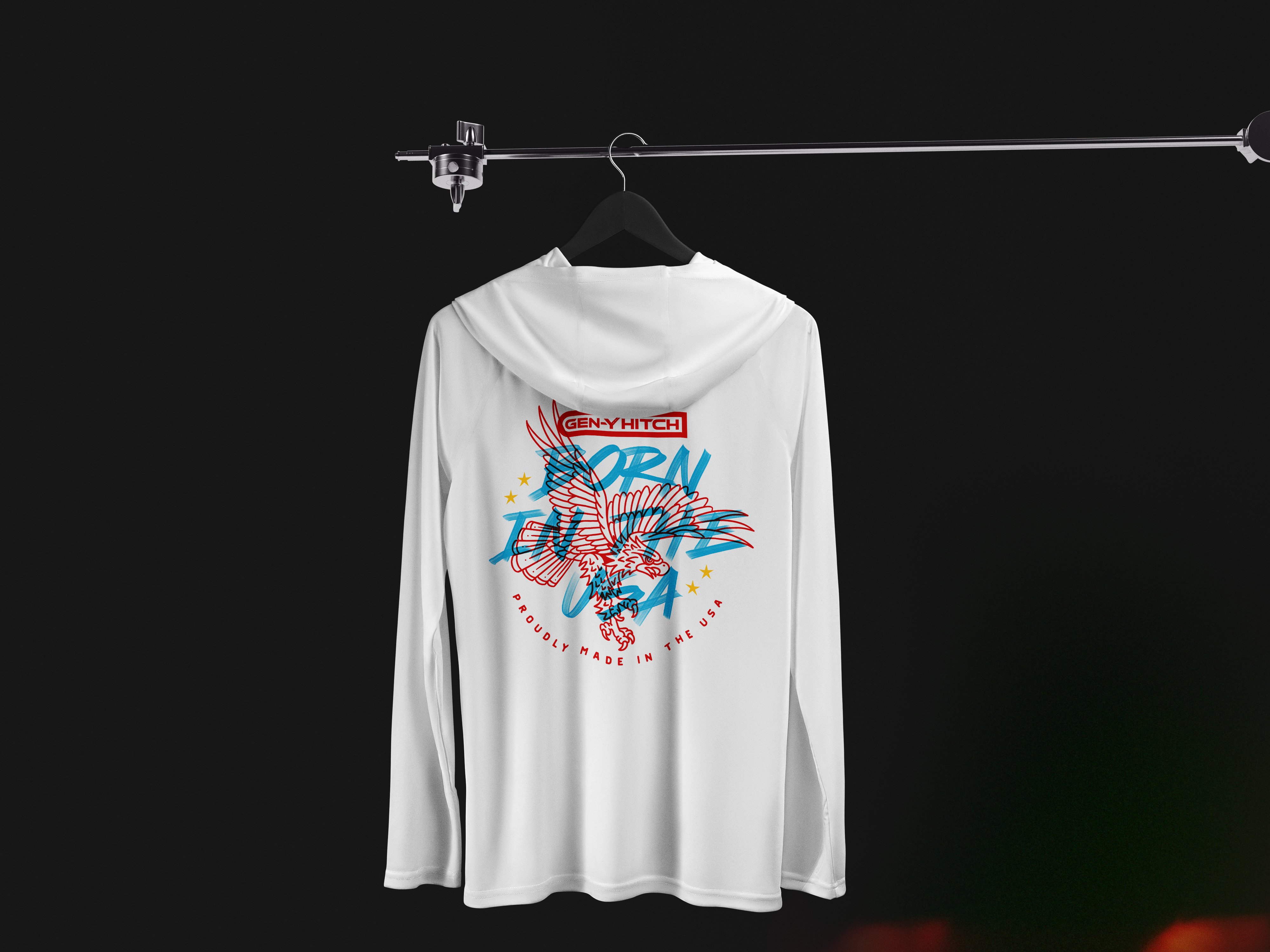GEN-Y Born in the USA felpa tecnica nera L