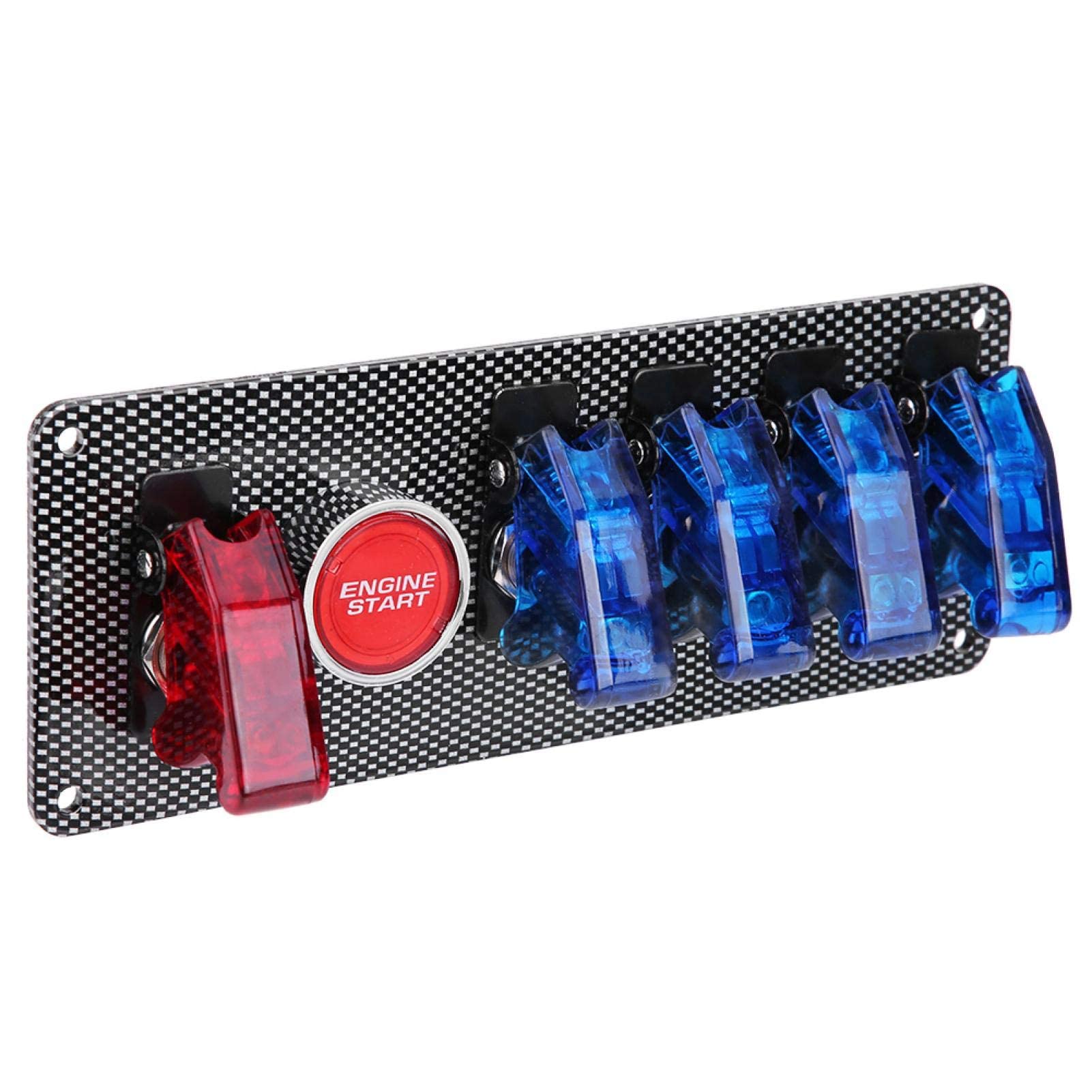 Kuuleyn Pannello Accensione Auto 12V 6 in 1 Universale