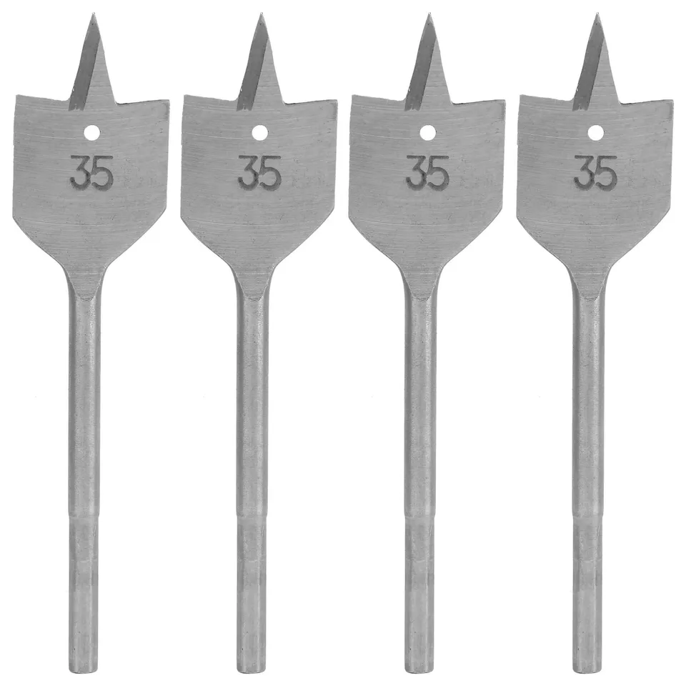 Kuuleyn Set 2 Punte a Paletta Legno 35 mm Acciaio