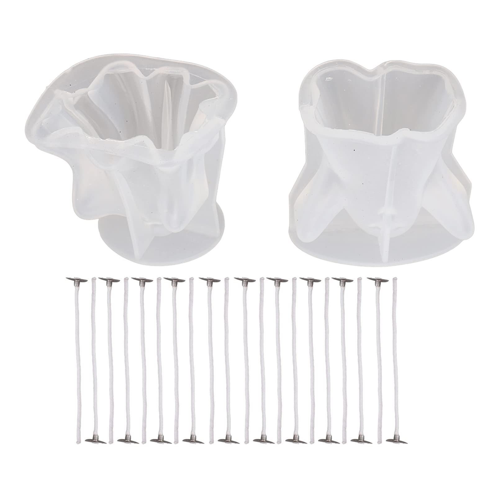 Kuuleyn Halloween Fantasma stampo candela 2 pezzi silicone