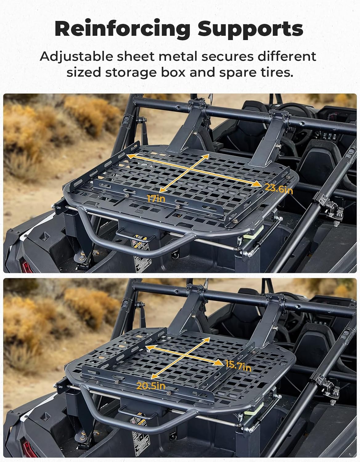 KEMIMOTO 2411 portaruota scorta RZR XP 1000 2024-2026 metallo