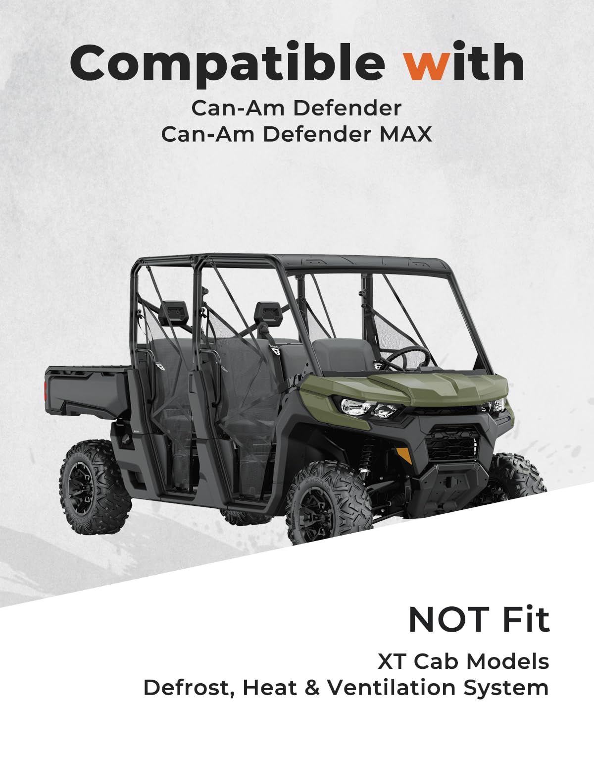 Kemimoto Reti Cruscotto Can-Am Defender 2 Pezzi Nylon