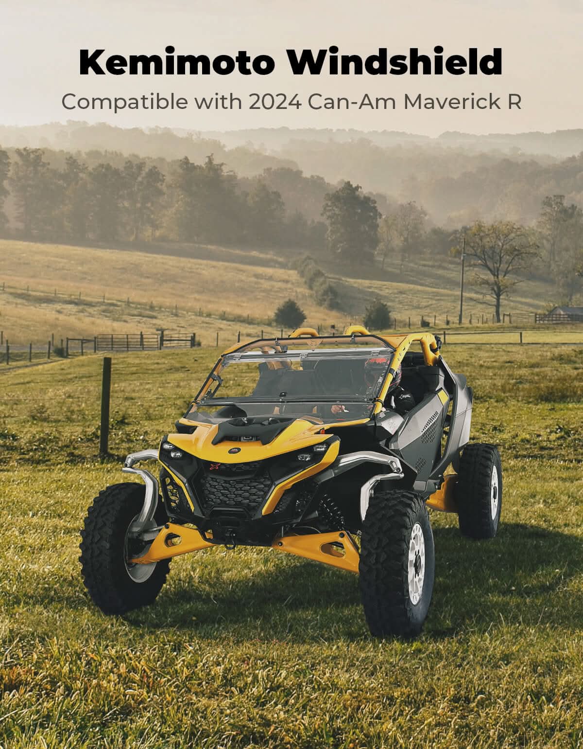 KEMIMOTO Maverick R parabrezza apribile antigraffio