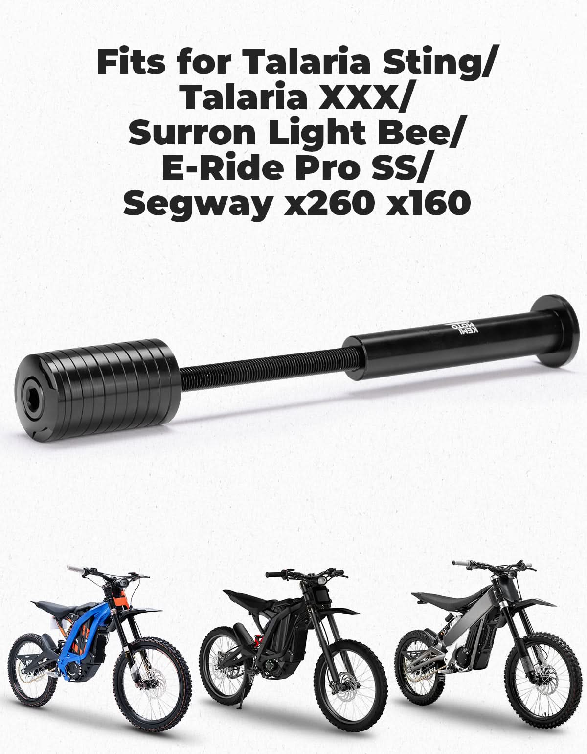 KEMIMOTO Stem Lock Spacer distanziali sterzo alluminio neri 5 pezzi