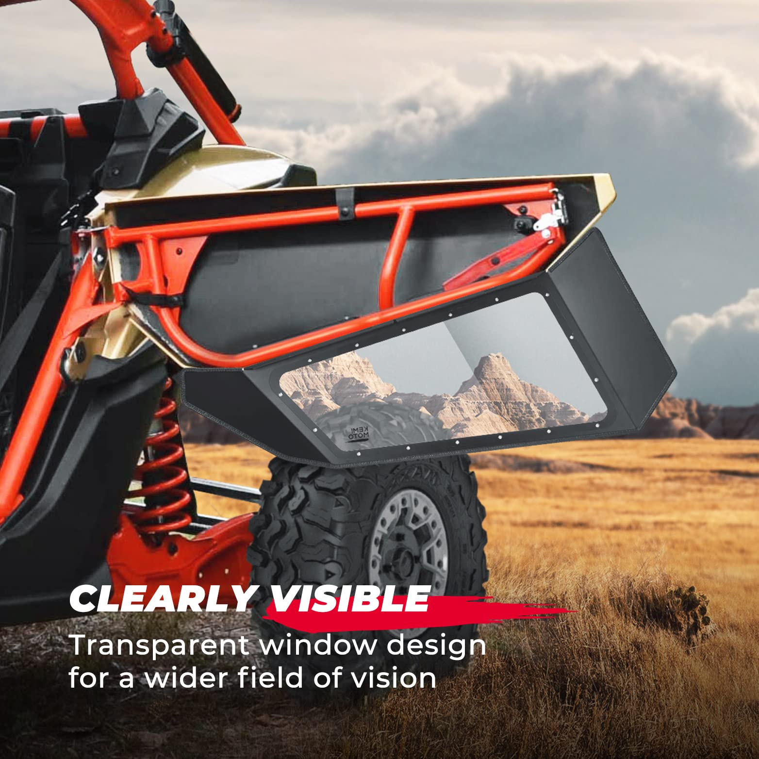KEMIMOTO Portiere Inferiori Trasparenti Maverick X3 2 Posti