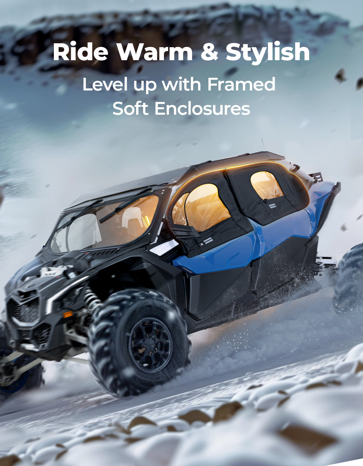 KEMIMOTO Porte Superiori Maverick X3 MAX con Telaio PVC