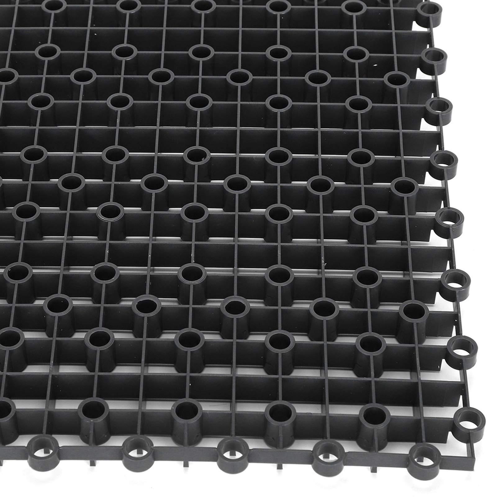 Kuuleyn Divisori Acquario PVC Nero 10 Pezzi Isolamento