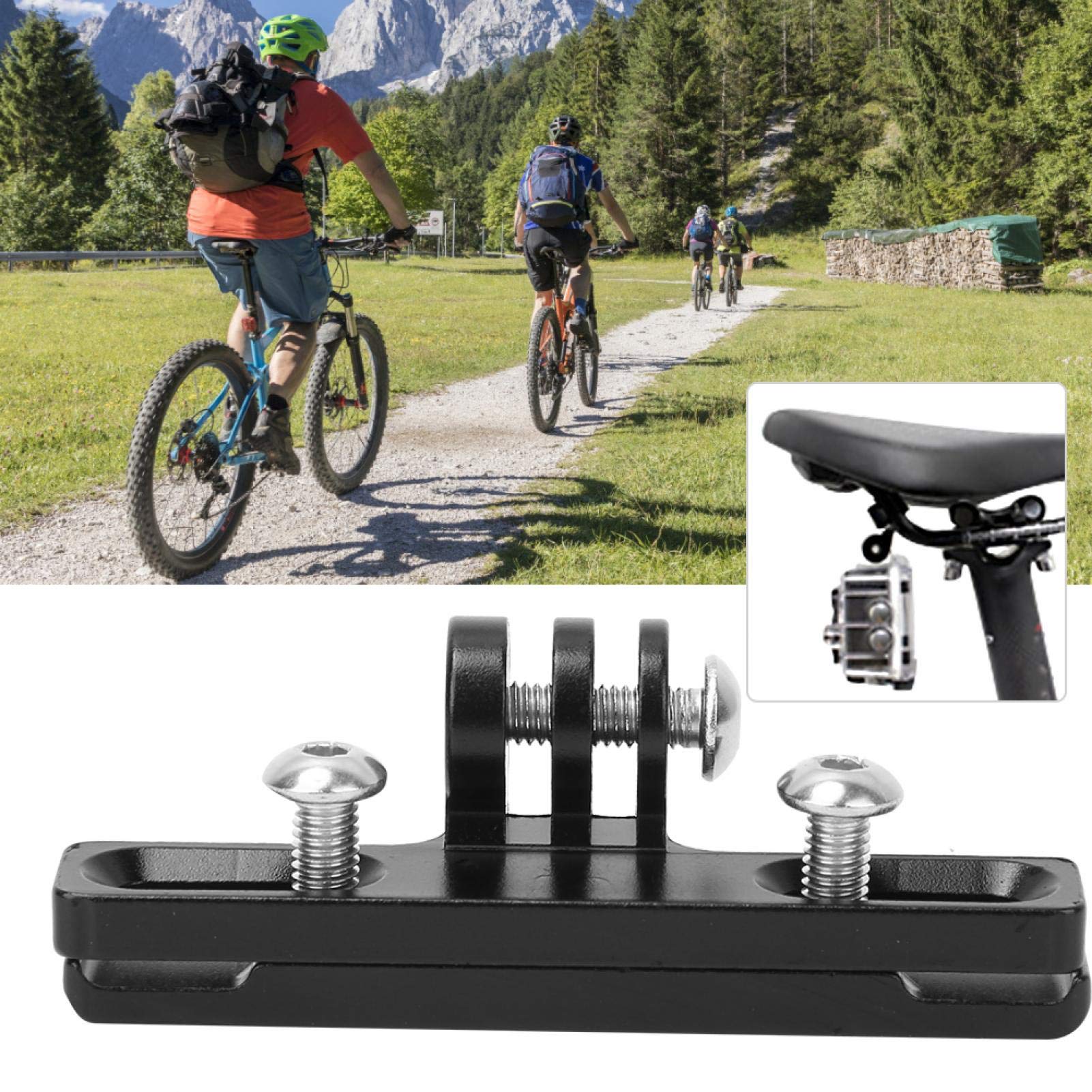 Kuuleyn supporto fotocamera sellino bici alluminio nero