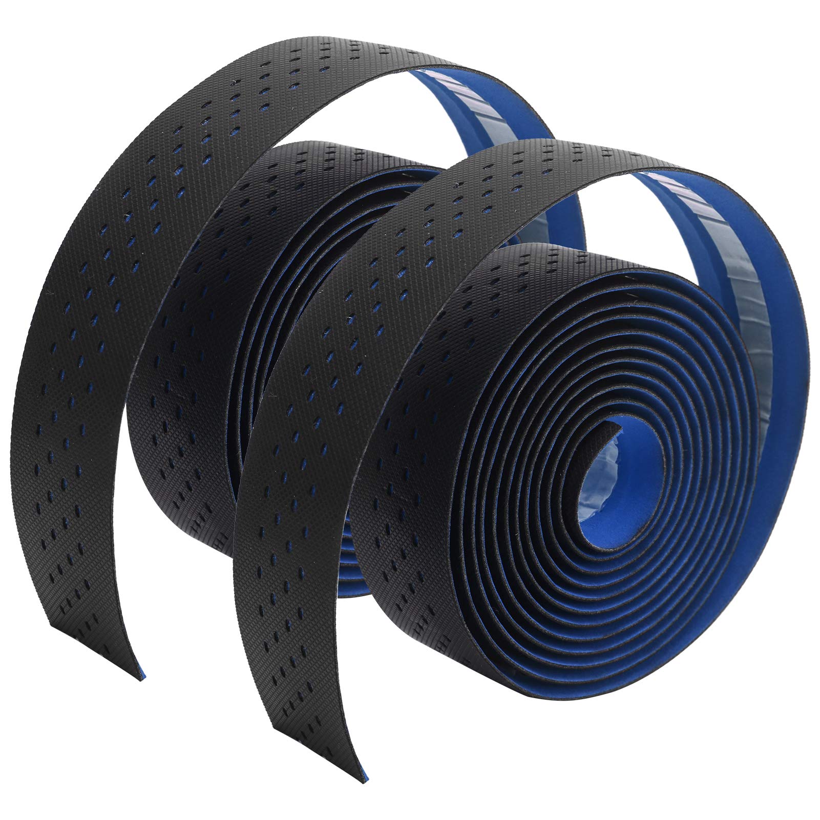 Kuuleyn nastro manubrio bici antiscivolo nero+blu