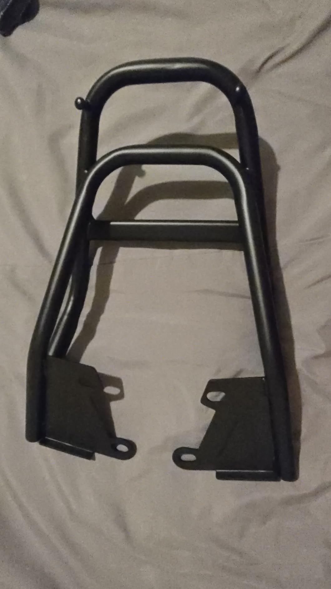 AOWINHIT Portapacchi Grom MSX125 M3 Posteriore Nero Ferro