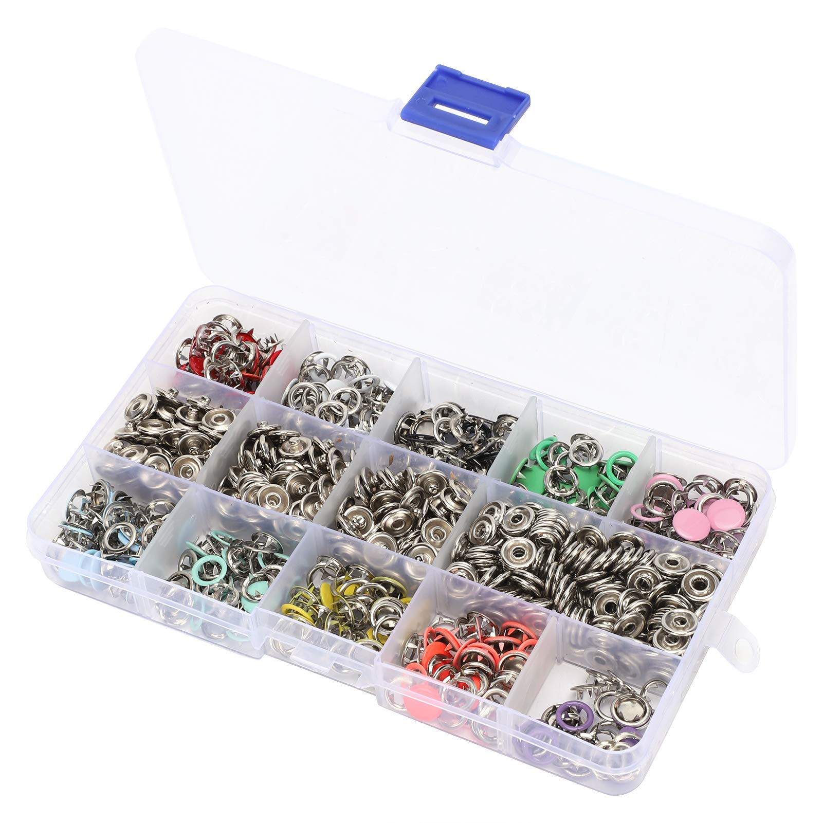 Kuuleyn Bottoni a Pressione Colorati 9,5mm Kit 804 Pezzi