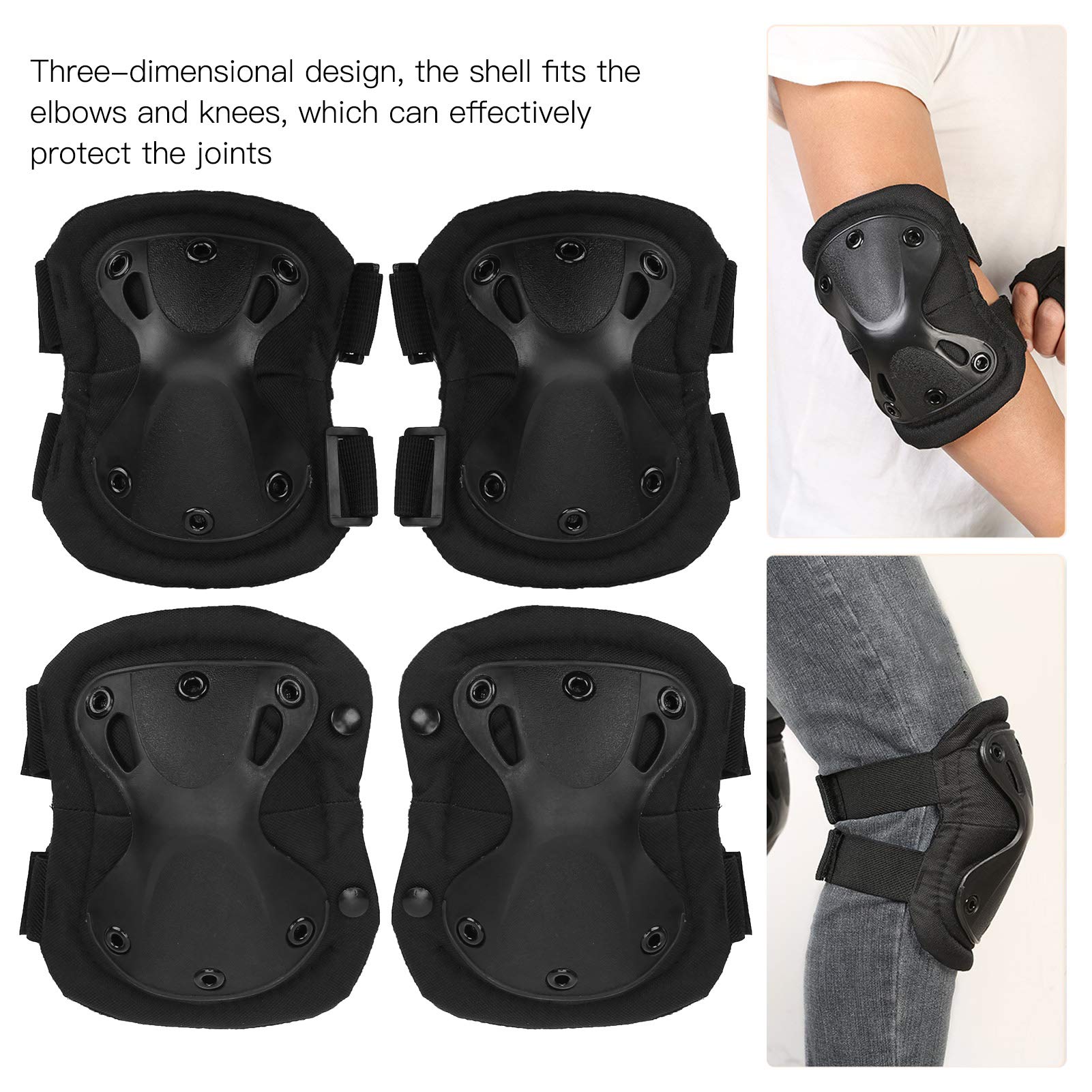 Kuuleyn Set Ginocchiere e Gomitiere Ciclismo Protezione Sport