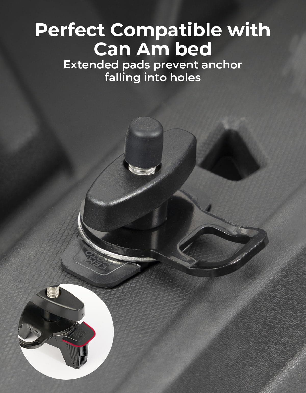 KEMIMOTO Ancoraggi Tie Down 2 Pezzi ganci carico inox