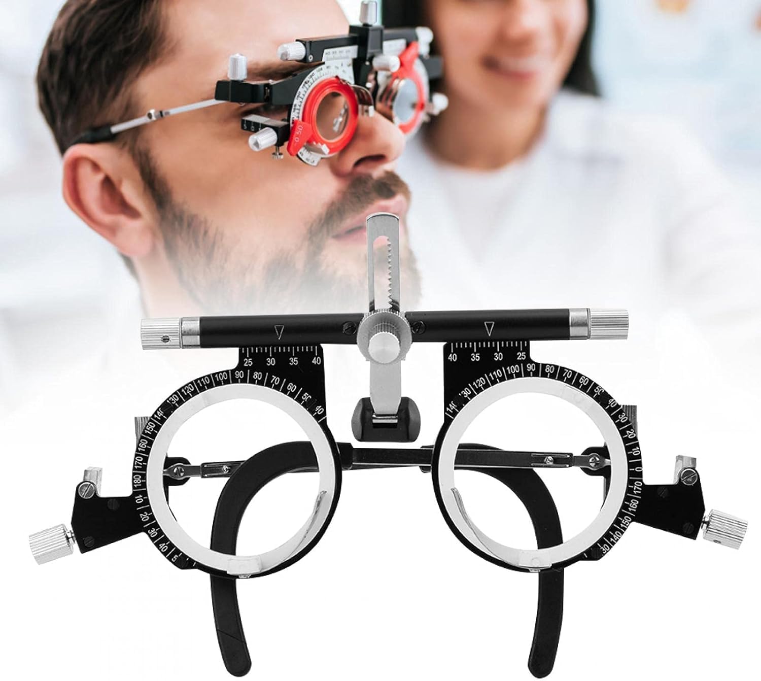 Kuuleyn montatura prova lenti optometria PD 48-80 mm 4 lenti
