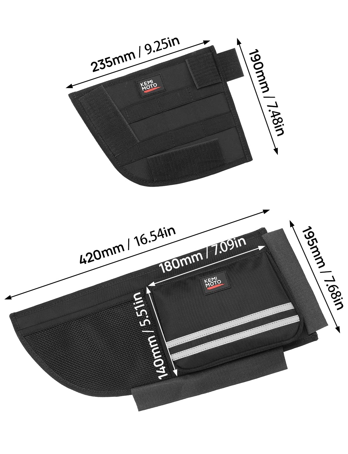 Kemimoto Tour Pack organizer bauletto con divisori e tasche