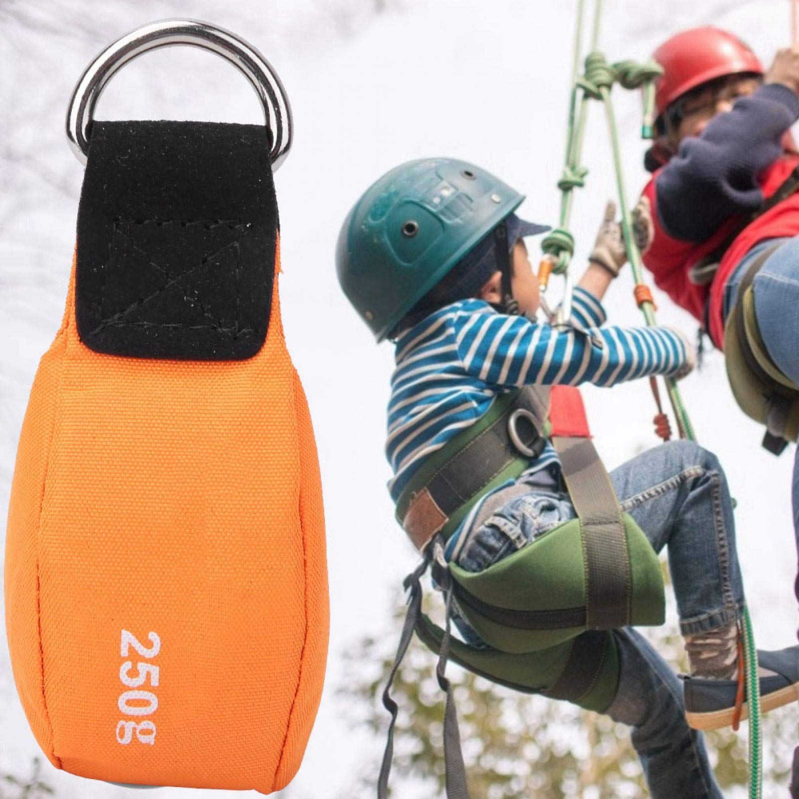 Kuuleyn Borsa Lancio Corda Arrampicata Arancione Nylon