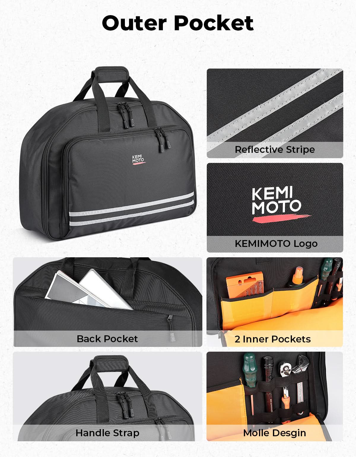 Tour Pack Organizer borsa bauletto touring 40L KEMIMOTO