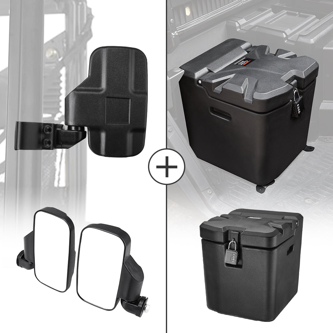Kemimoto kit specchietti + box Ranger XP 1000 antisfondamento