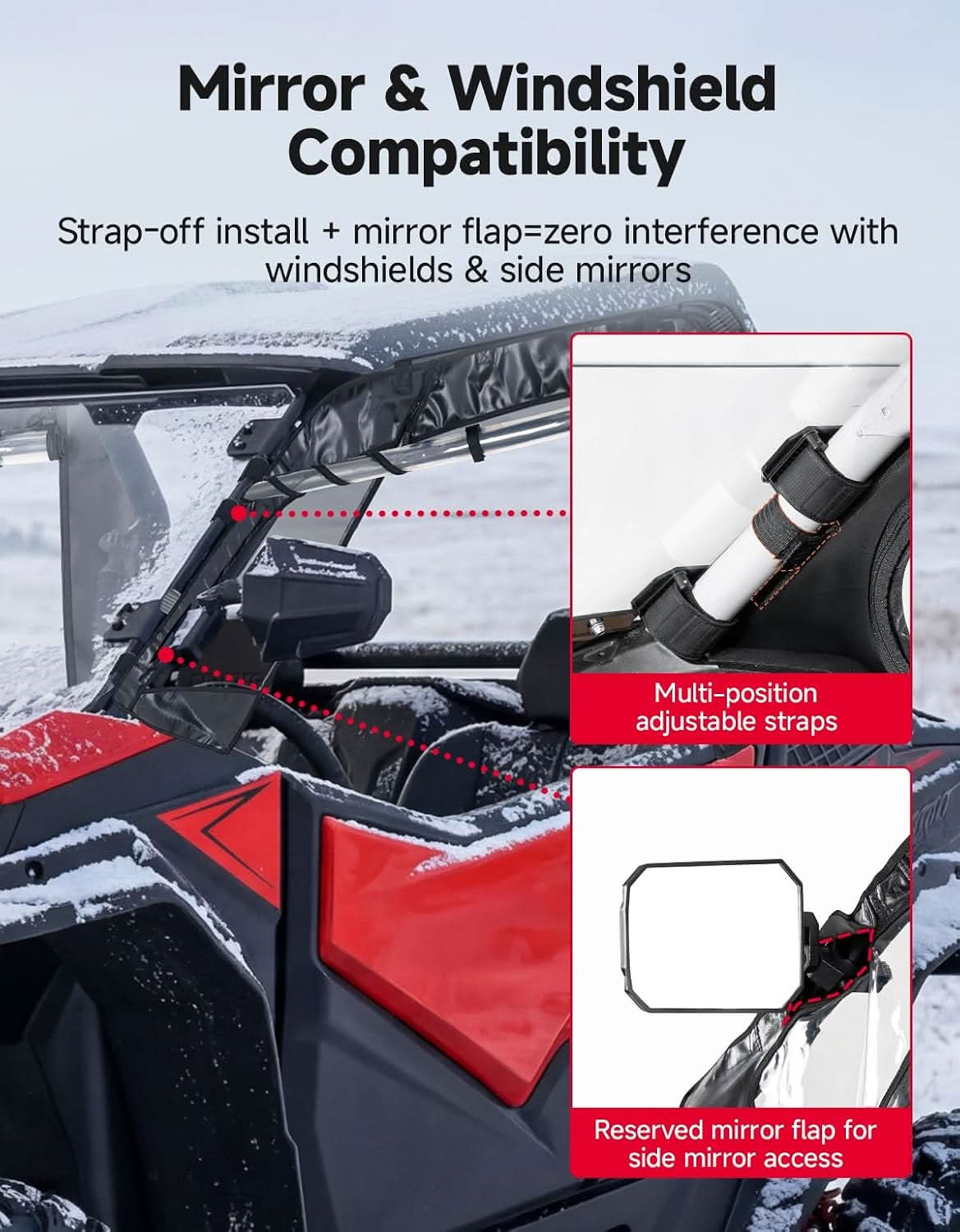 KEMIMOTO ZForce chiusura abitacolo CFMOTO ZForce 950 porte morbide