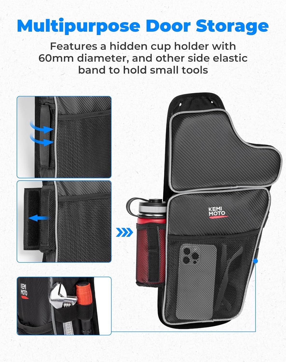 KEMIMOTO General 1000 borsa porta anteriore 2 pezzi