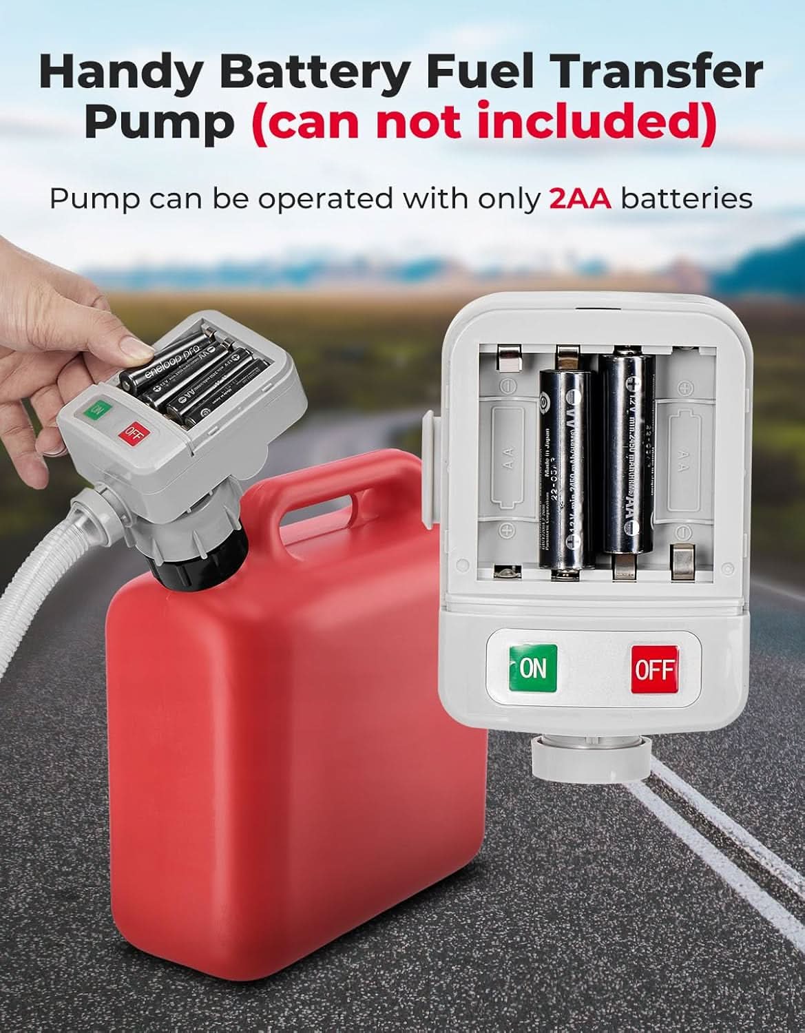 KEMIMOTO Pompa travaso carburante elettrica automatica 3,2 GPM