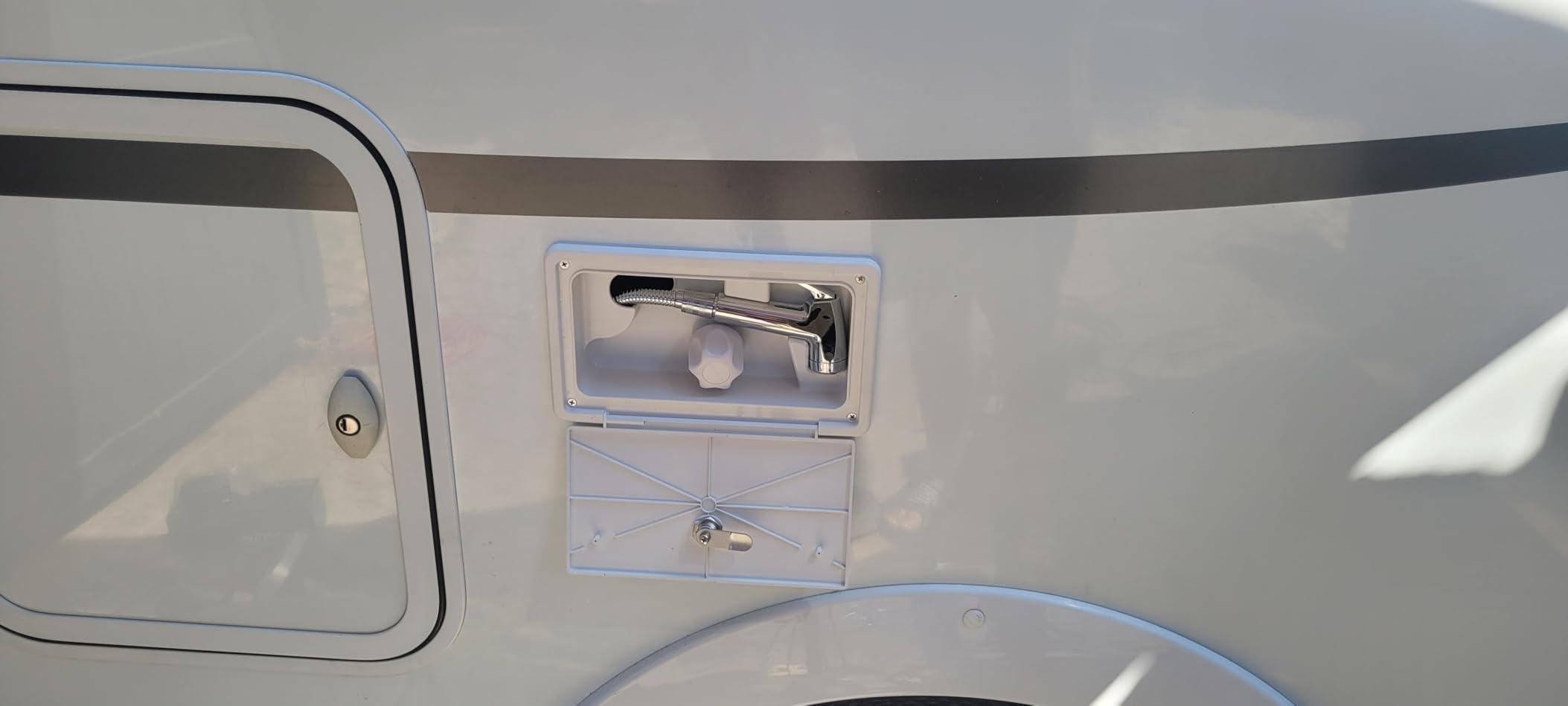 Kuuleyn Box Doccia Camper 267mm ABS Bianco 2 Chiavi